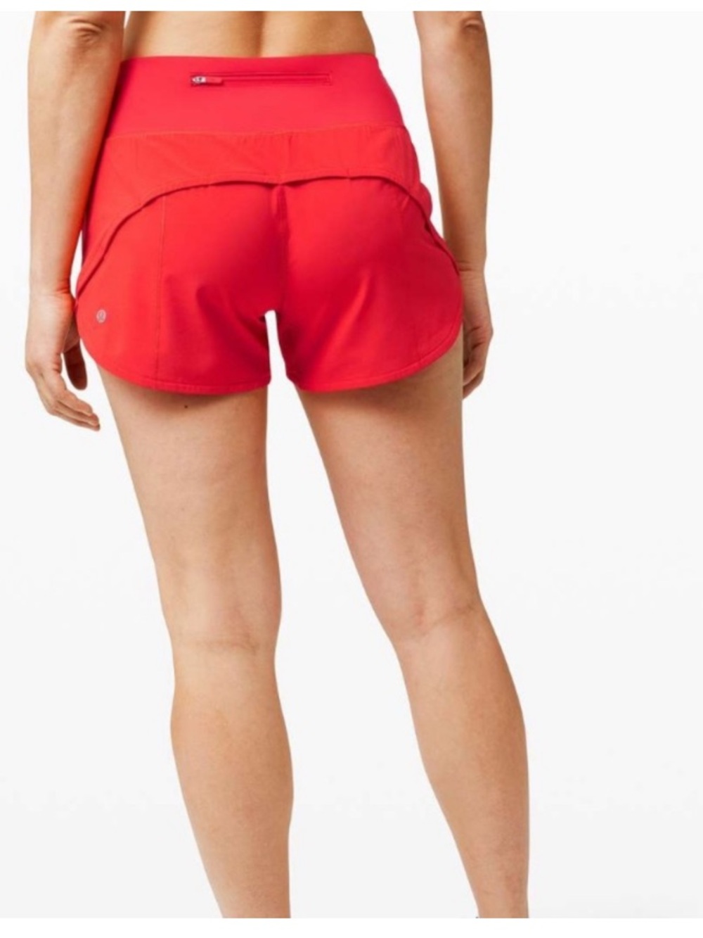 Lululemon Speed Up Mid-Rise Carnation Red Shorts Size 4 - Picture 8 of 8